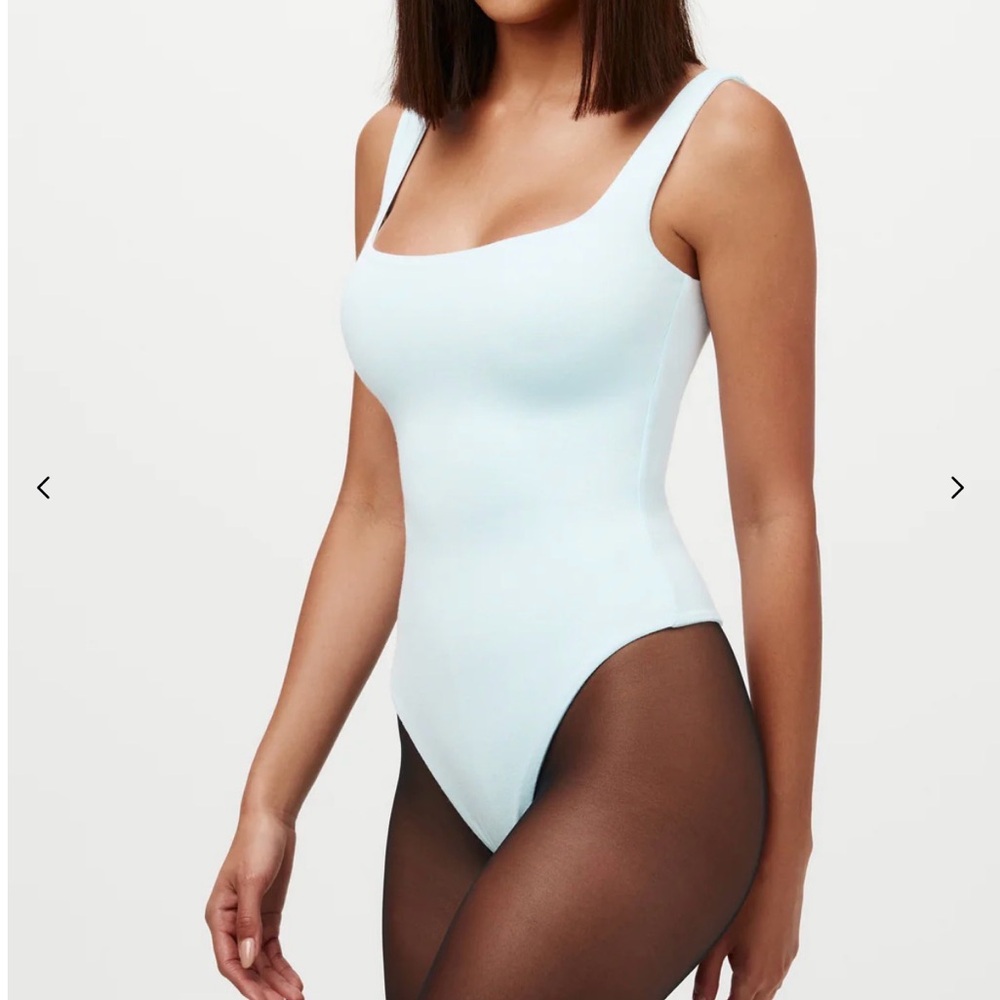 Naked Wardrobe Smooth Scoop Neck Tank Bodysuit